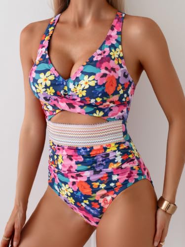Image of B2prity Women's One Piece Swimsuit Tummy Control High Waisted Bathing Suit