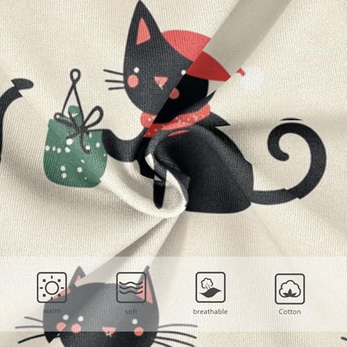 Girls' Cotton Briefs Organic Cotton Toddler Underwear for Toddlers Adorable Black Cat3