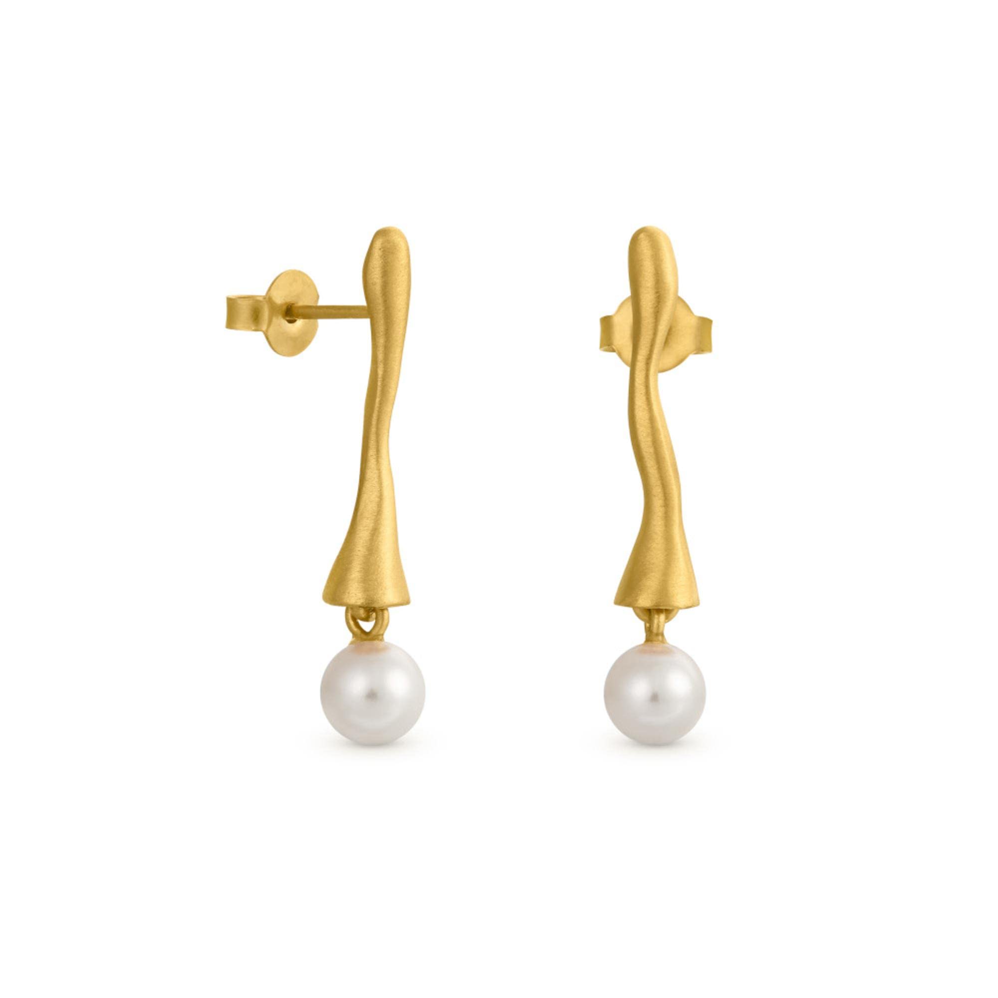 JOI D'ARTPENDIENTES DORADOS ECLAT | Diseñado por Joidart | Colección Eclat | Metal con baño de oro de 24 K | Cristal de Murano