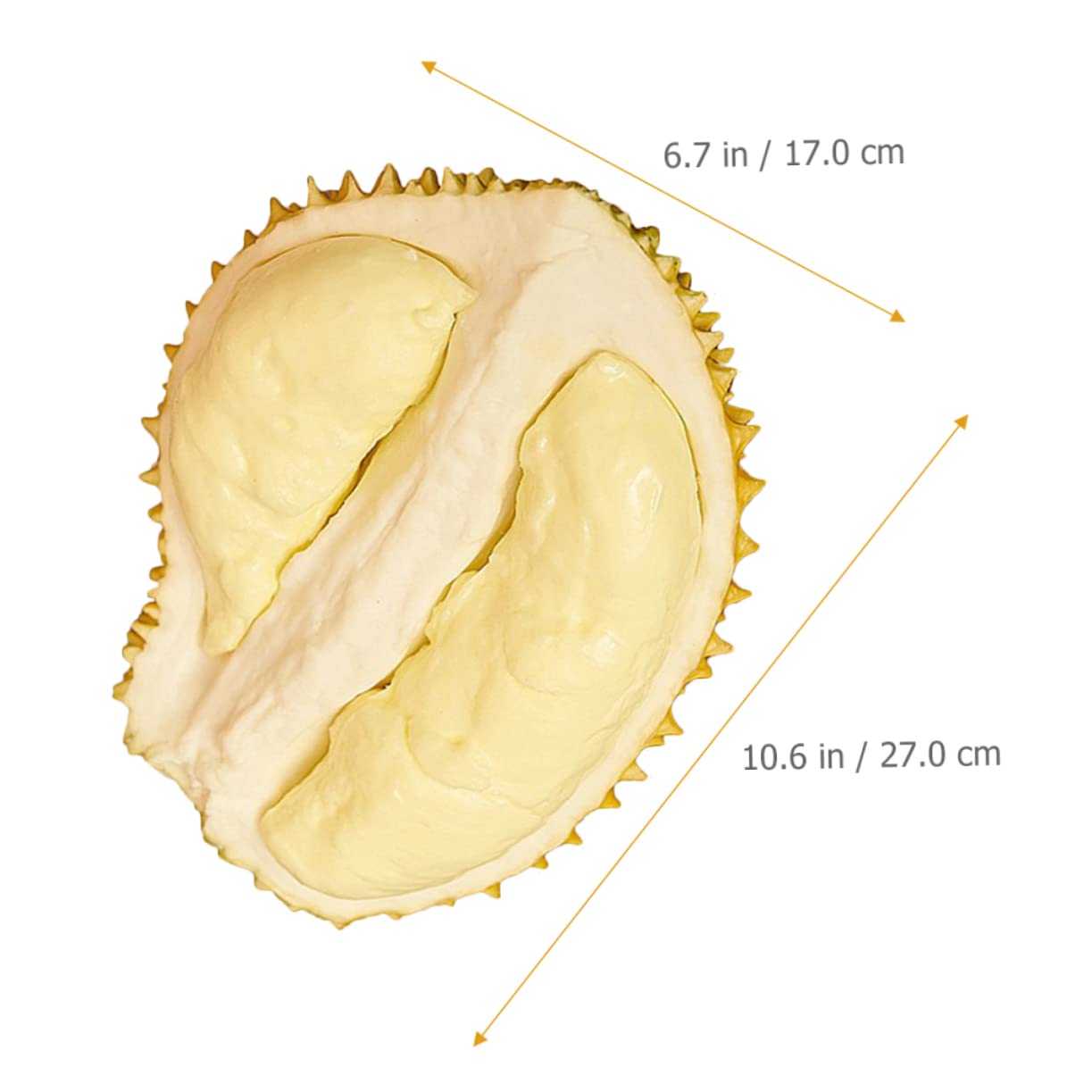 Frutto Artificiale Durian Decorativo in Plastico Leggero per Casa