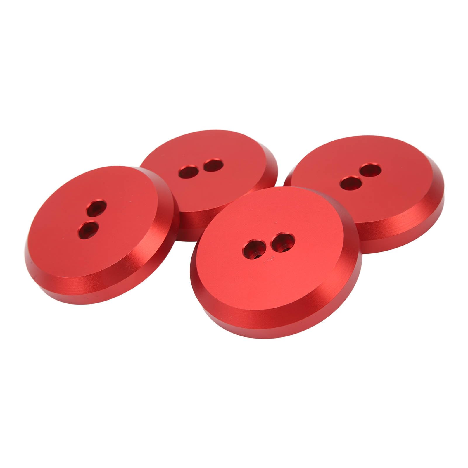 4 szt. Adapter do Podkładek Aluminiowa Podkładka Podłogowa Wymienna do 4 szt. Adapter Podkładek C6 C7 C8, Aluminiowa Podkładka Podłogowa Wymiany, Czerwony Krążek Bezpiecznego Podnoszenia