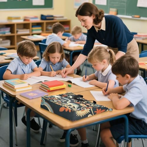 Bolsa de libro de biblioteca estilo William Morris para mujeres y niños 2