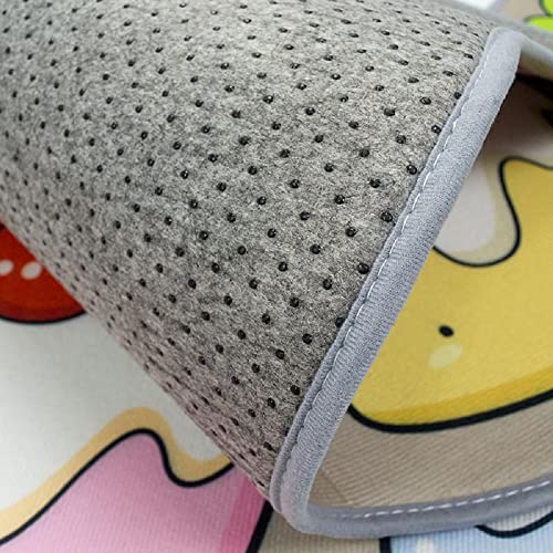 Image of HomeCloud Rubber 6mm Fruit Printed Thick Anti Slip, Washable, Big Size, Printed, Designer Folding Kitchen Mat for Floor Home Bedroom -, Standard Size (40 x 120 cm 40 x 60 cm)