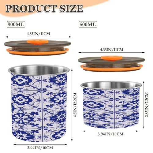 Envase Hermético de Acero Inoxidable para Café 900 ml miniatura 2