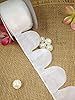 Ohah Craft White Flower Shape Pull Bow Jordan Almonds Candy Bow Ribbon Decor Wedding Favor #2