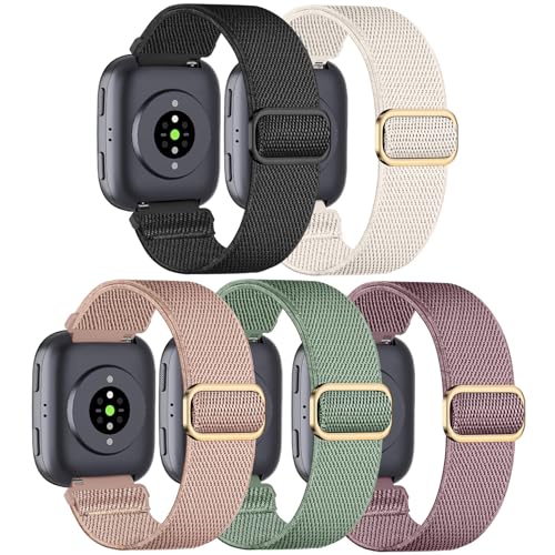 Wizvv 5 pulseras elásticas de repuesto compatibles con Xiaomi Redmi Watch 5 Active/Lite, 22 mm, correa elástica de lazo, 22mm