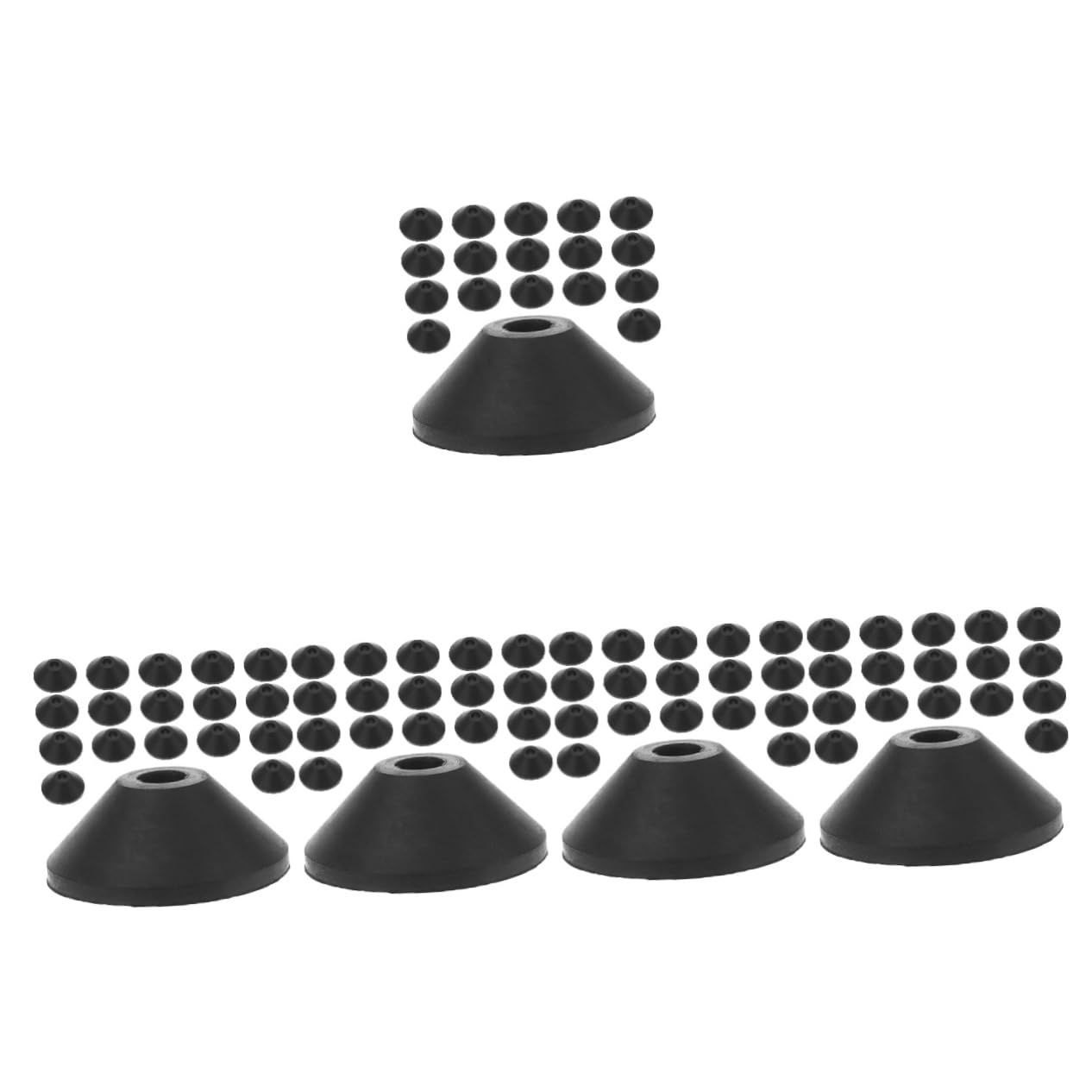 jojofuny 150pièces Rondelles Caoutchouc Pour Vis De Toilette Joints Étanches Coniques Caoutchouc Pour Réservoirs Eau Remplacement Et Facile à Installer