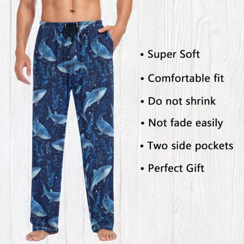 Image of Fisyme Mens Pajama Pants Men's Pajama Bottoms Soft Sleep Lounge Pj Pants