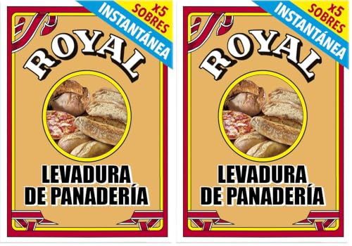 Royal Levadura de Panadería Deshidratada, Preparado en Polvo, Pack 5 x 5,5 g - 27,5 g (Paquete de 2)