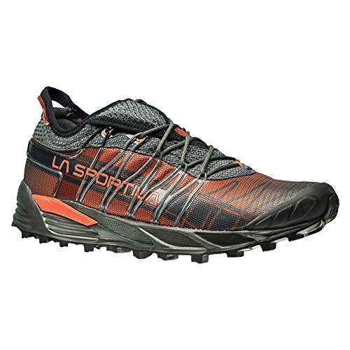 La Sportiva Men’s Mutant Backcountry Trail Running Shoe, Carbon/Flame, 44 M EU