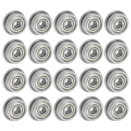 QUARKZMAN 20 Stück F623ZZ Flanschkugellager 3x10x4mm Rillenkugellager...