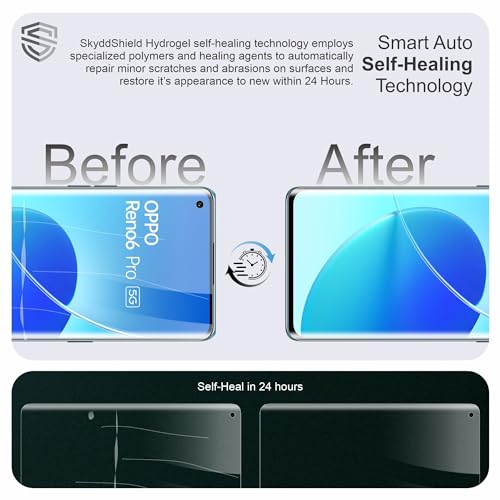 Image of TPU hydrogel Edge to Edge Screen Protector Guard For Oppo Reno6 Pro, Reno 5 Pro, 4 Pro and Realme X7 Pro (6.55 Inch) With Installation Kit | Fingerprint Compatible | Edge to Edge