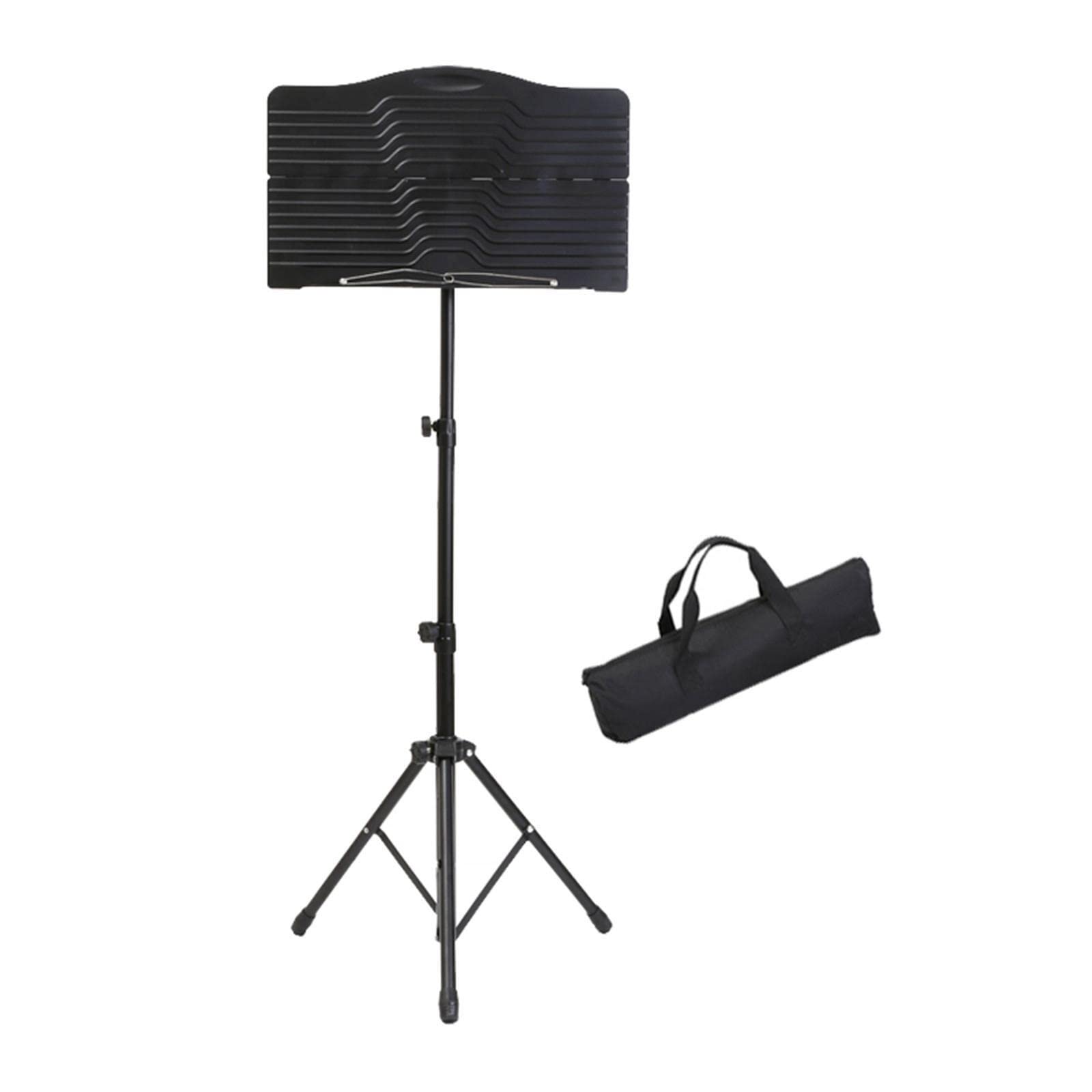 Leggio for spartiti con Borsa for Il Trasporto Rack Portatile Pieghevole in Metallo for Grandi Spettro for Chitarra e Violino for Performance strumentali