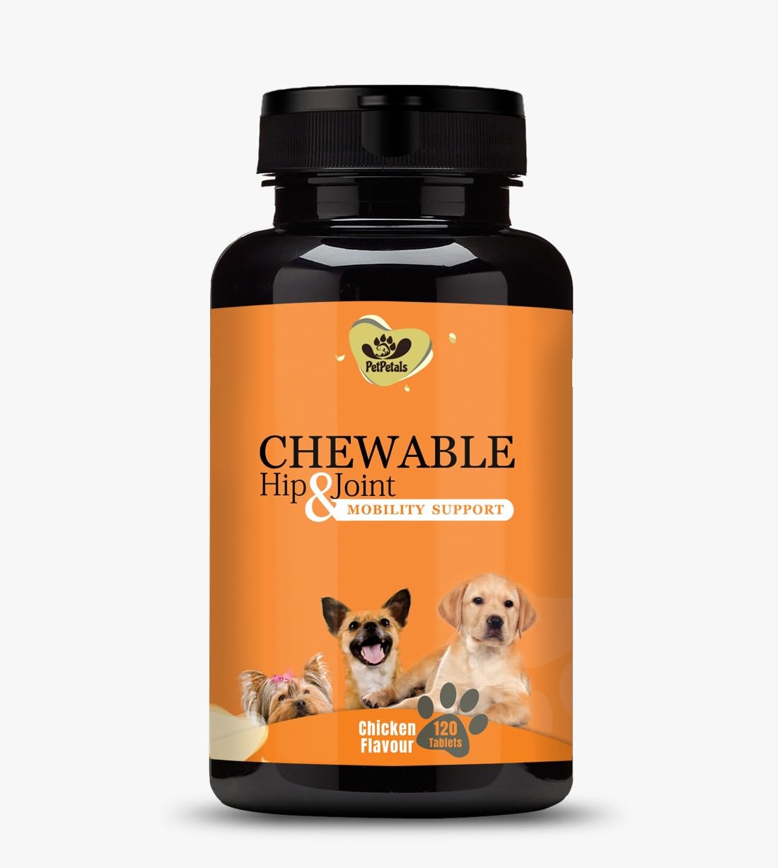 PetPetals Chewable Hip & Joint Chicken Flavor Dog Tablets for Skin & Digestive System Pet Health Supplements (120 Tablets) (B09RQN3PV1) Amazon Price History, Amazon Price Tracker