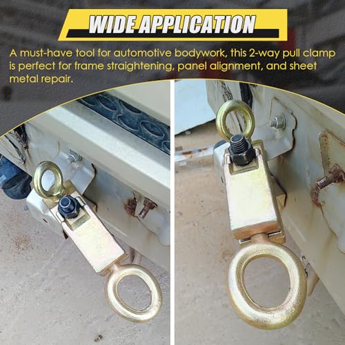 Image of NATGAI Auto Body Repair Pull Clamp, 5 Ton 2-Way Frame Pull Clamp with Self-Tightening Grips, Top & Straight Auto Body Repair Tool for Car Vehicle Automotive Frame Straightening