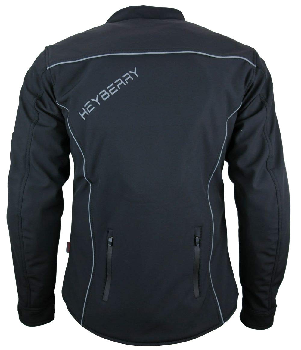 HEYBERRY Damen Soft Shell Motorradjacke Roller Protektoren S bis XXL