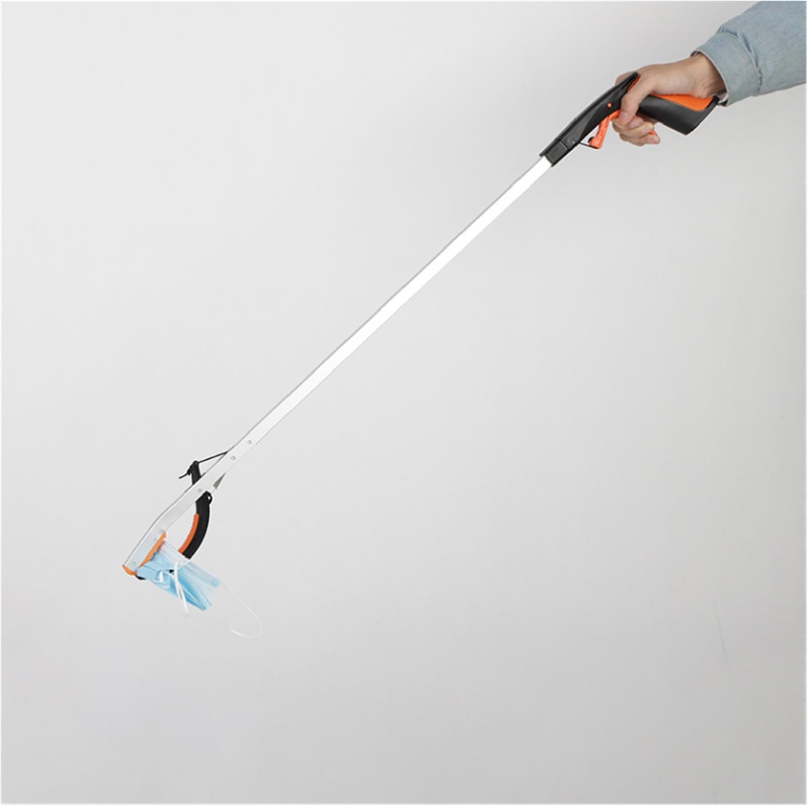 Pinza Raccogli Oggetti Resistente Strumento di Presa Portatile Lungo da 2 Pezzi, Struttura Durevole, Clip Raccolta Facile Usare Pinza Antiscivolo
