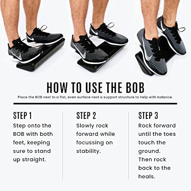 The BOB, Ankle Mobility Calf Stretcher, Strengthening Device, Heel, Feet and Leg Stretching, Knee and Leg Pain Relief