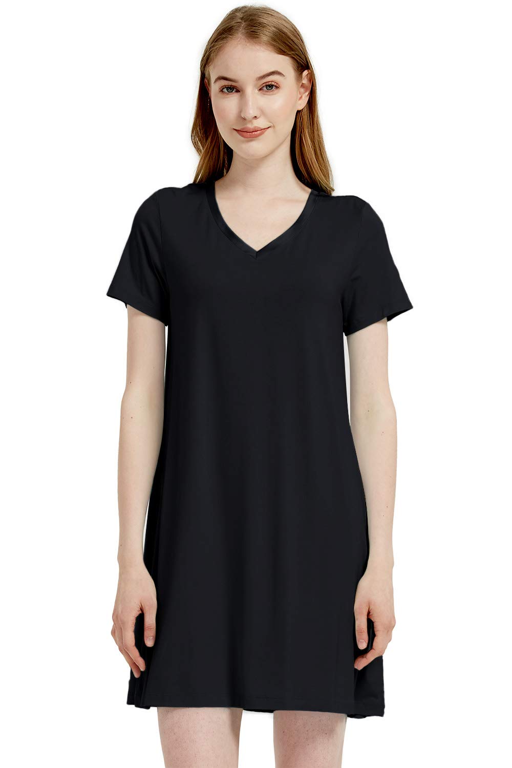 GYS Cooling Bamboo Viscose Nightgown for Women