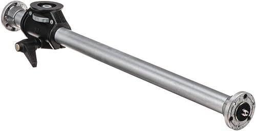 Manfrotto 131D Brazo lateral para trípodes con 2 cabezas en 90 grados, plata, 24.4 x 4.1 x 3.1 pulgadas