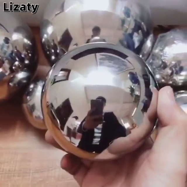 Sfere Decorative Per Giardino Counius - Acciaio Inox Lucido, Diametro 25-120 Mm - Foto 6