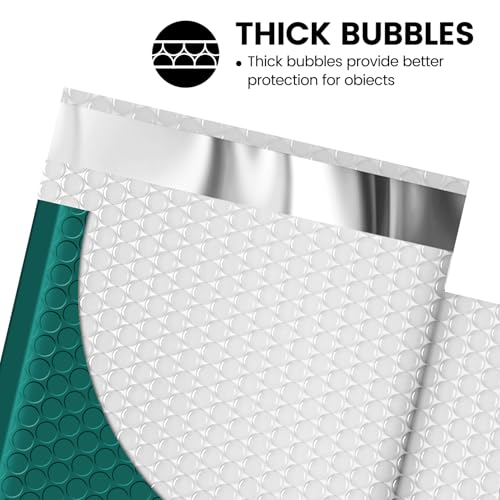 Image of Fuxury Bubble Mailer 6x10 Inch 600 Pack Forest Green Bubble Mailers Bulk