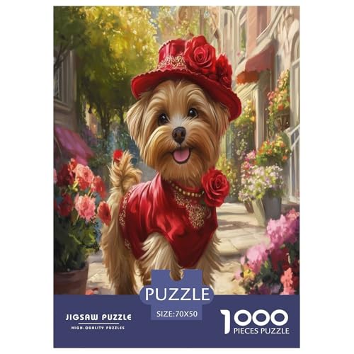 Puzzle de Yorkshire Terrier de 1000 piezas para disfrutar de tardes de juego en familia
