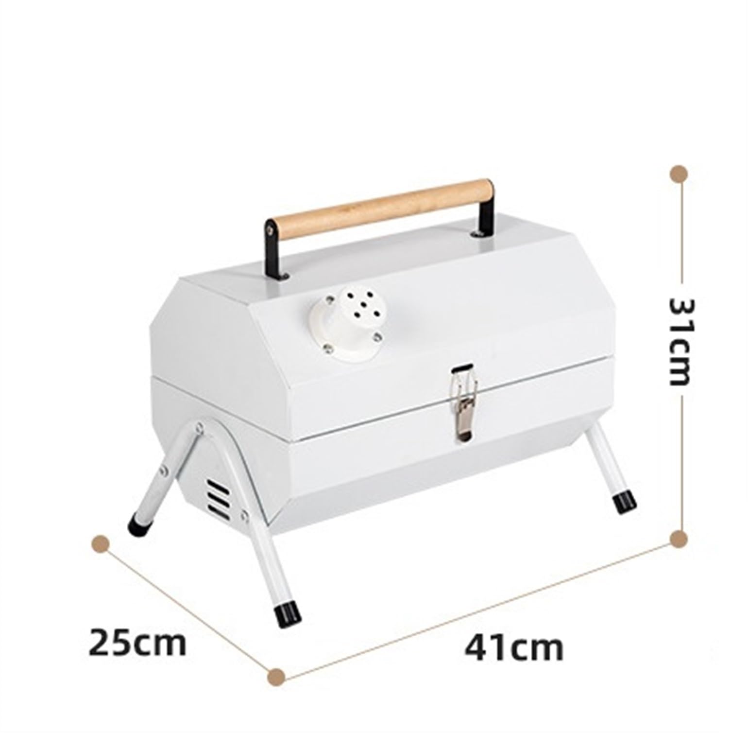 Parrilla de carbón portátil para Acampar y cocinar al Aire Libre Parrilla compacta y Liviana para mochileros Patio de fogata Fácil de Transportar y Limpiar Ideal para entusiastas de la Barba