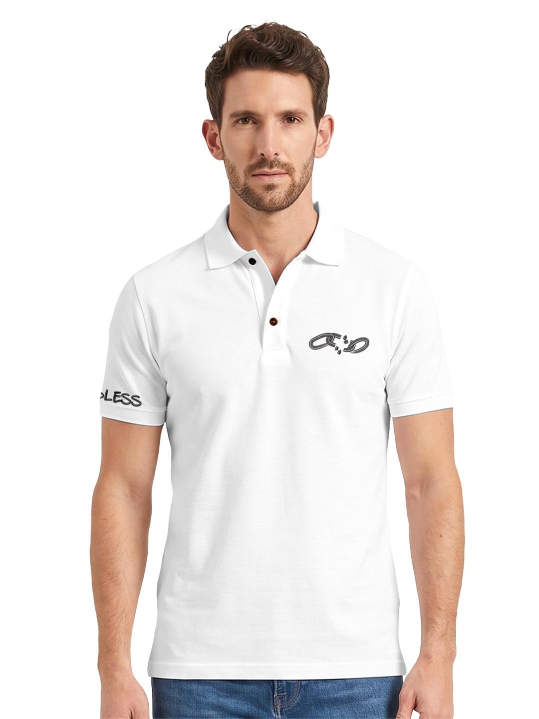 fighterhero Men's Polo T-Shirt | Cotton Rich | Globally Certified Fabric | Wrinkle-Resistant | Colors Dont Fade | Regular Fit | Boundless Design-picture-31