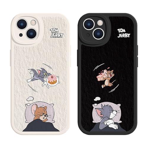 hgTUP トムとジェリー iPhone 13 mini 用 ケース トム ジェリー 滑り止め 軽量 カップル スマホケース 耐衝撃 全面保護 iPhone 13 Mini 用 ケース 傷つけ防止 レンズ保護