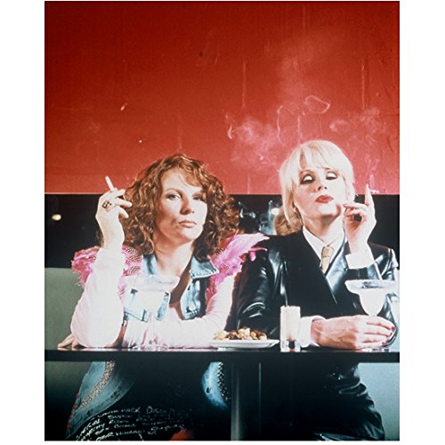 Absolutely Fabulous Joanna Lumley as Patsy Stone and Jennifer Saunders as  Edina Monsoon smoking x 10 inch Photo