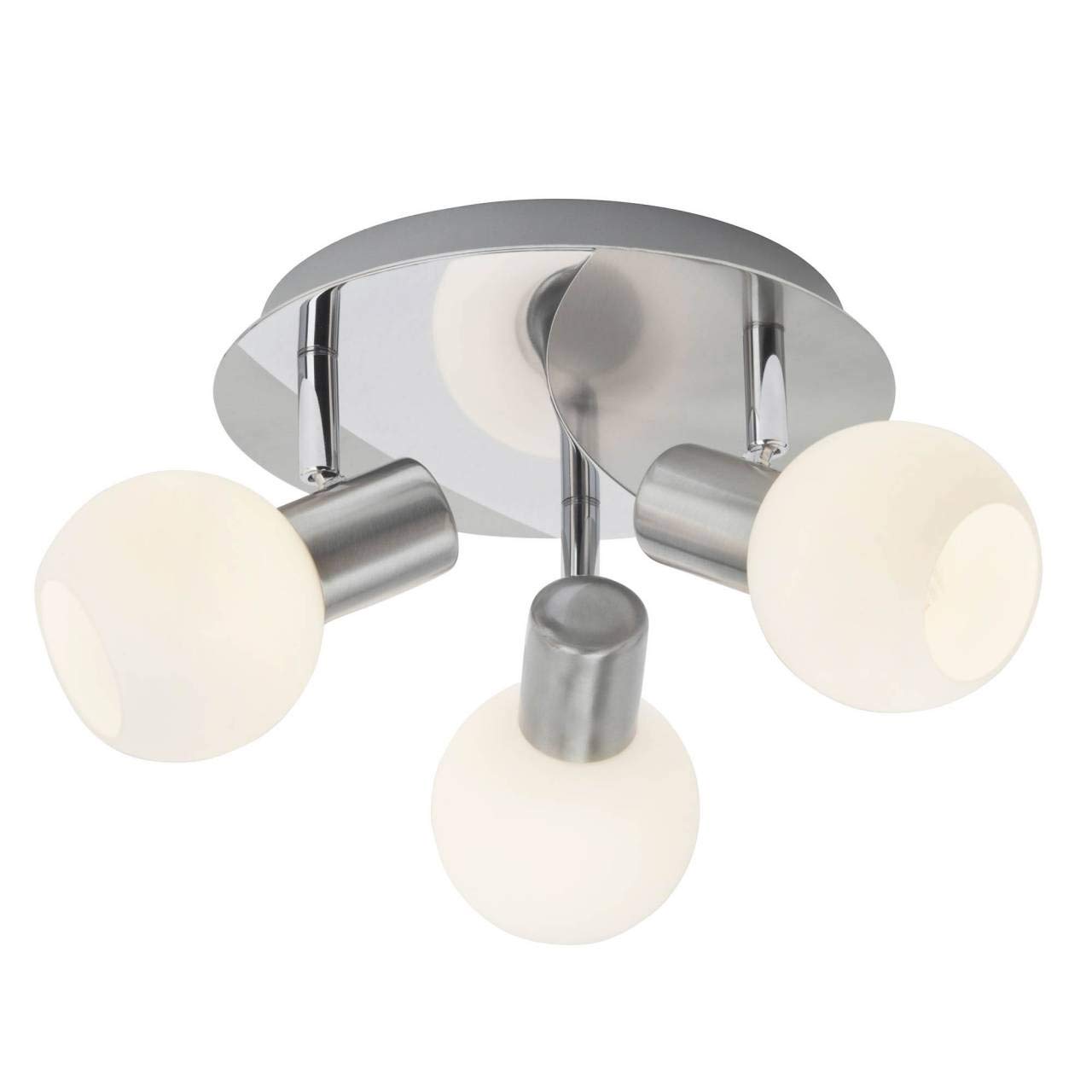 Brilliant Tiara 15634/13 Circular Spotlight 3X Maximum 40 W E14 Bulb Iron/White