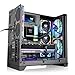 Thermaltake View 390 Air; Mid Tower; 2x120mm CT Fans Included; 360mm Radiator Support; 420mm GPU Clearance; Hidden Connector Support; Rotatable PCIe Slots; 200mm PSU Clearance; Black; CA-11F-00M1WN-00
