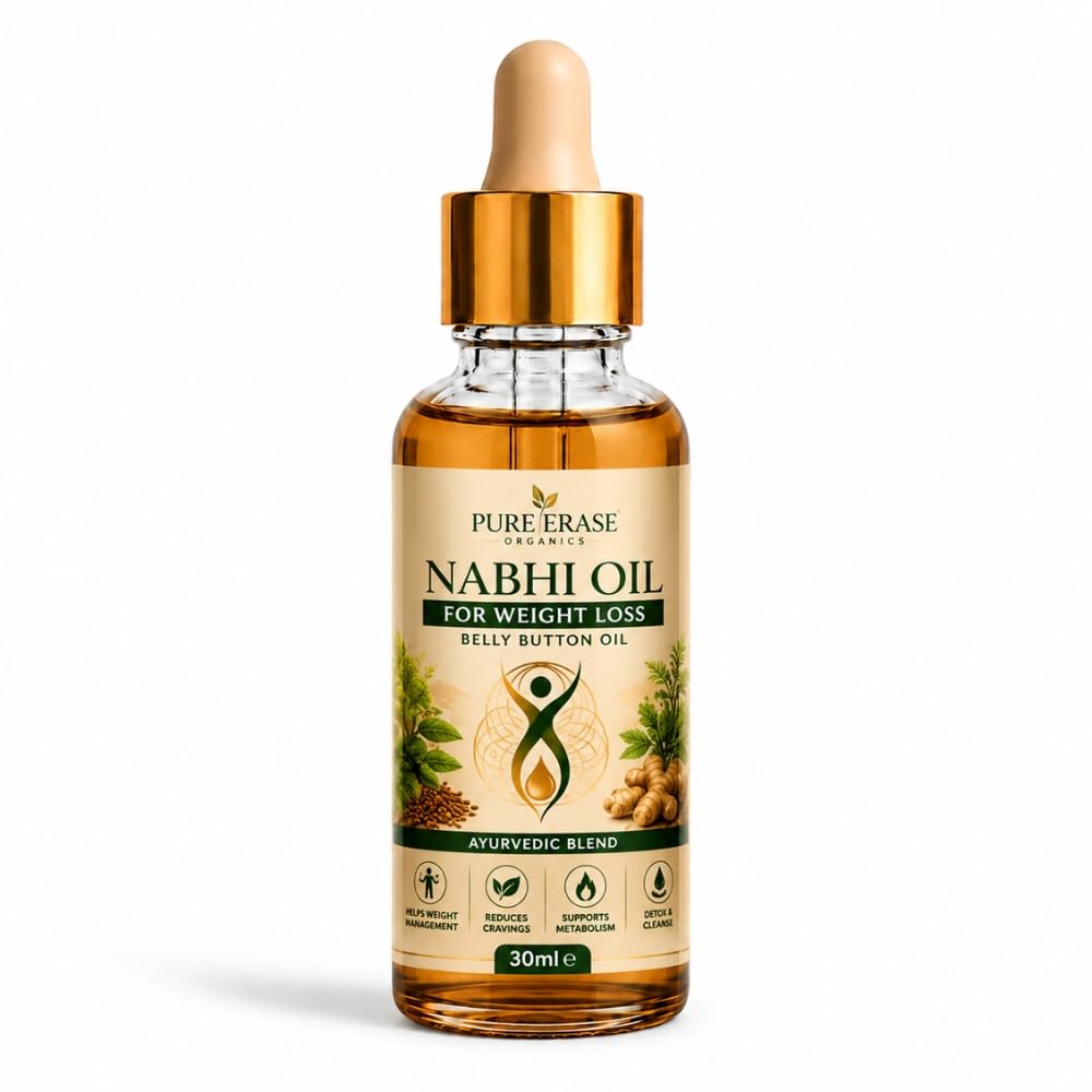Nabhi Oil for Weight Loss | Belly Button Oil for Weight Loss, Boosts Metabolism and Curbs Cravings | 5 Ayurvedic Herbs | Burn Fat Day & Night | For Men & Women | 30ml-picture-31