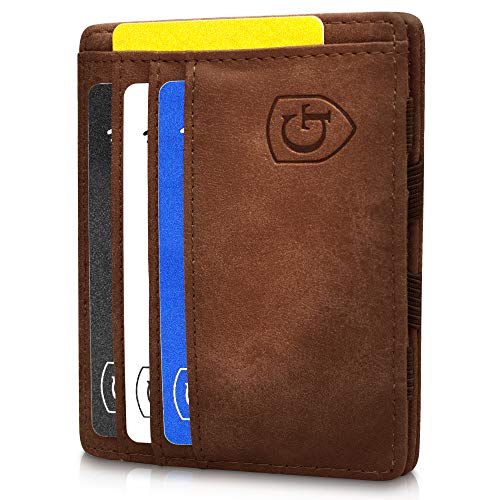 GenTo® Monte Carlo Magic Wallet das Original - TÜV geprüft - Dünne Geldbörse ohne Münzfach - Smarter Geldbeutel - Slim Portemonnaie - Geschenk für Herren mit Geschenkbox| Design Germany