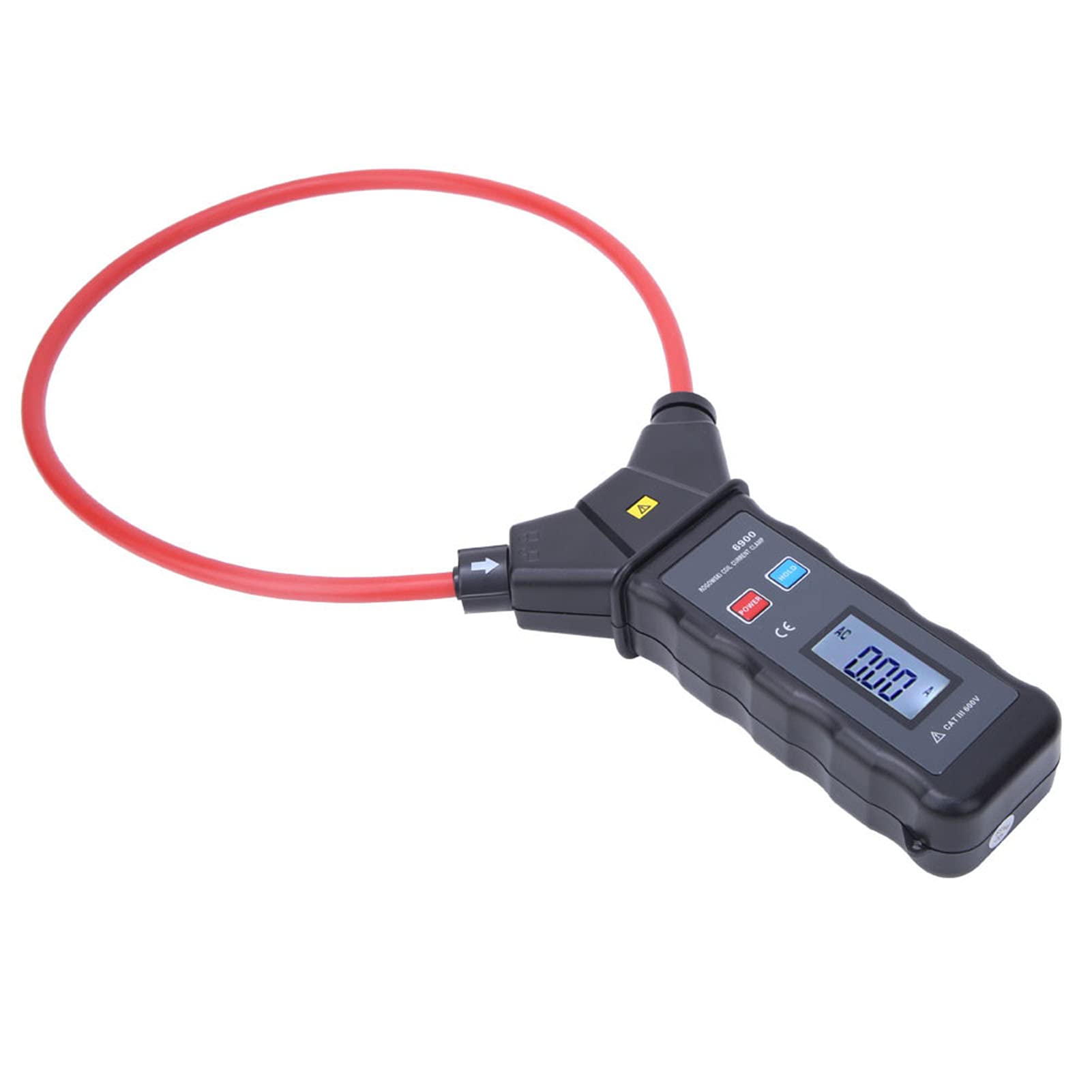 Alomejor Medidor de Abrazadera de Bobina Flexible Herramienta de Medición de Alta Corriente para Electricistas Diseño Duradero de 200 Mm de Diámetro