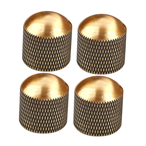 ERINGOGO Guitar Volume Tone Knobs Set 4pcs Metal Guitar Volume Knob Bass Volume Caps Potentiometer Knob Hats