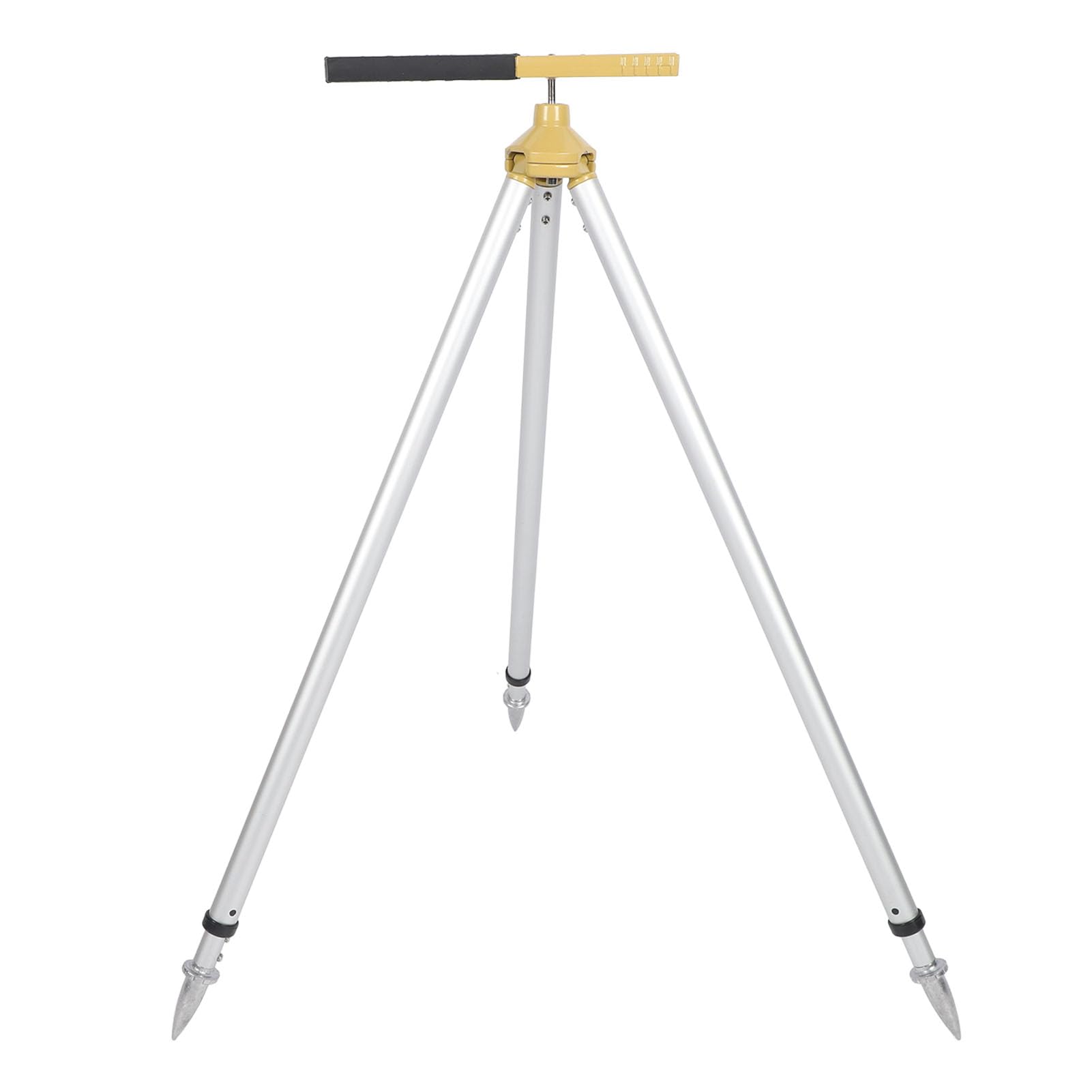 Aluminiowy Statyw z pryzmą 75-120 Cm Wysokość Teleskopowa Łata Niwelacyjna GPS Tachimetr Sprzęt Geodezyjny, Stabilny Wspornik Trójkątny, Pomiar w Narożnikach