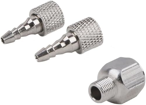 Miniatura 7 de Pinkiou Manguera de aerógrafo de 6 pies de nailon trenzado con ajuste de tamaño estándar de 18 pulgadas y un ajuste de tamaño de 14 pulgadas para