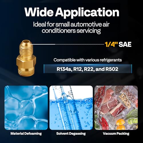 Vivohome VH1479 3.5 Cfm 1/4 Hp 110V Single Stage Hvac Vacuum Pump thumb #5