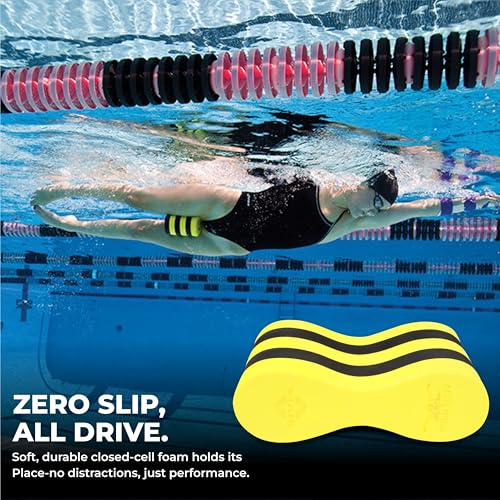 Image of Nivia Pullbuoy, Training Equipment, Swimming Equipment for Kids /Adults - Yellow /Black