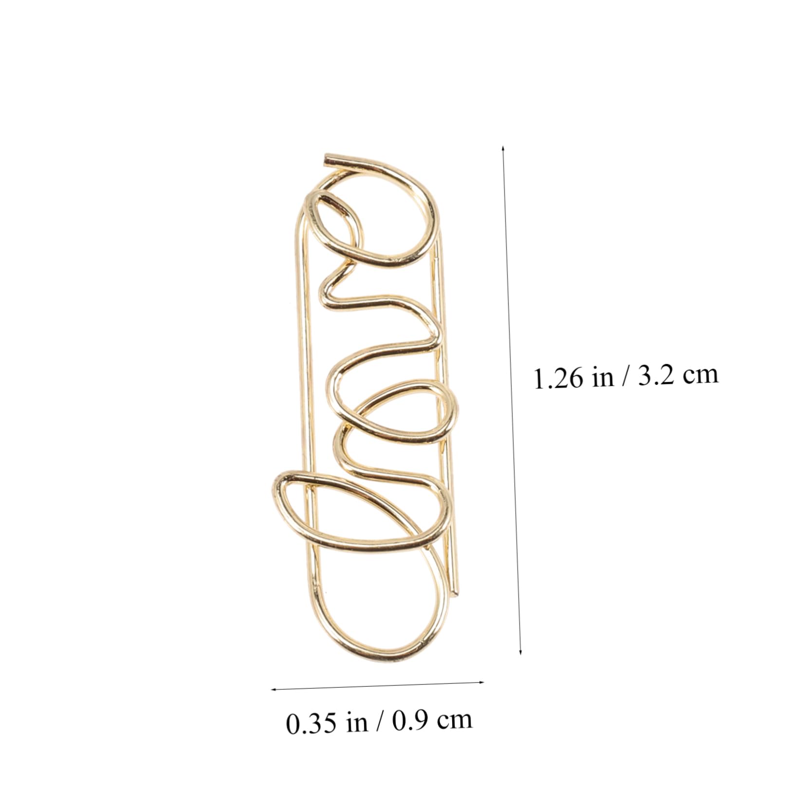 SHINEOFI 3 Sätze Büroklammer Safe Clip Papierklemmen Clips Für Planen Rosegoldene Papierklammern Dokumentclips Clips (klein Dokumentieren Farbige Heftklammern Karton 100 Stück * 3