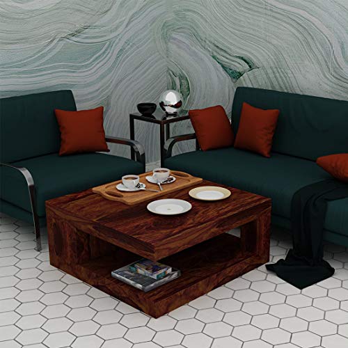 Image of Premium Sheesham Wood Coffee Table for Living Room |Solid Wood Coffee Table, Center Table, Tea Table | Wooden Coffee Table | Best Furniture for Home |Finish Color:- Honey Finish