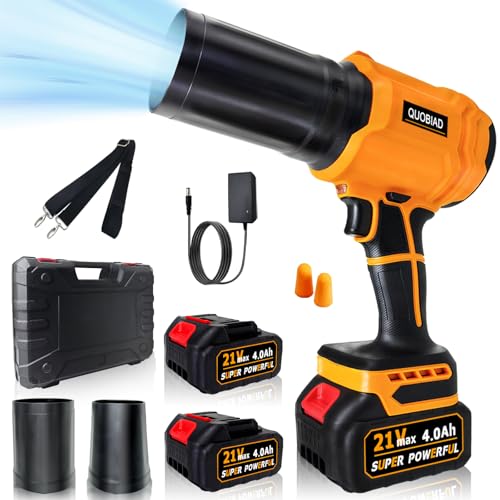 Image of Leaf Blower Cordless,Handheld Leaf Blower with 2x4.0Ah Batteries
