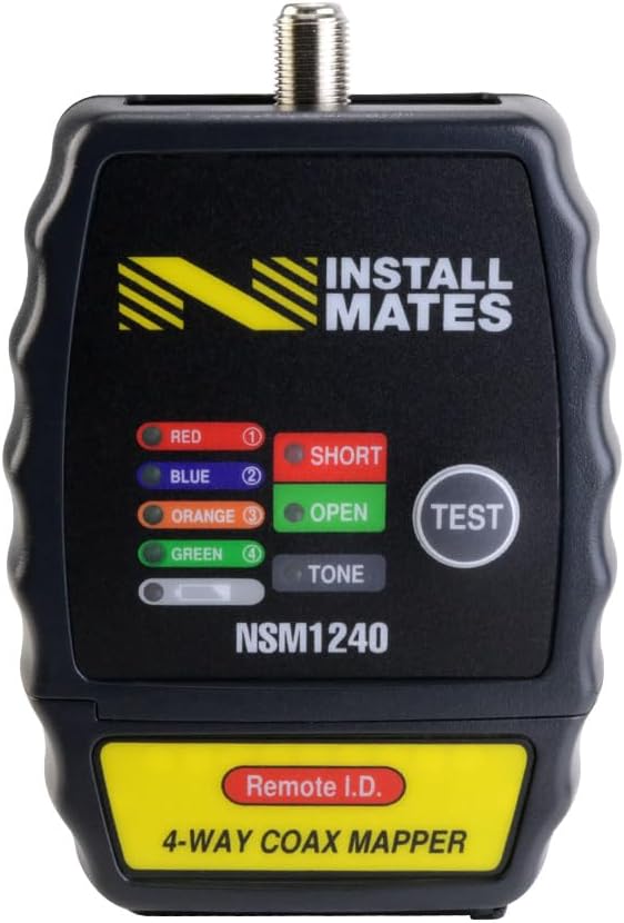 Nstallmates NSM1240 4-Way Coax Cable Tester w/ Case