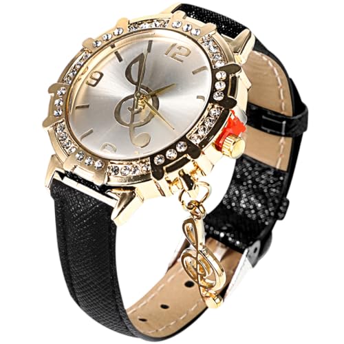 Hemobllo Montre Femme en Métal avec Strass Montre-Bracelet De Loisirs Élégante Femme Originale Cadeau pour Fille Style Chic Quotidien 8.46X1.50X0.31In
