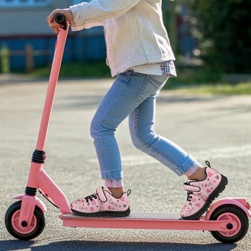 Unisex-Child White Boys Girls Shoes Antiskid Tennis Sneakers Outdoor Casual Kids Shoes Running Shoes(Little Kid/Big Kid) Pink Pig Pattern4