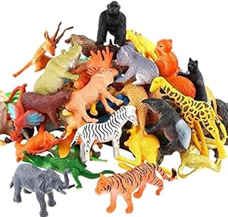 Mallexo Forest Animal Toys for Kids Sets 27PCs Wild Zoo Animals Set Toys for Boys and Girls Lion Tiger Jungle Safari Janwar Toys Jurrasic World Farm Animal Action Figure Birthday Gifts Teen Toddlers-picture-30