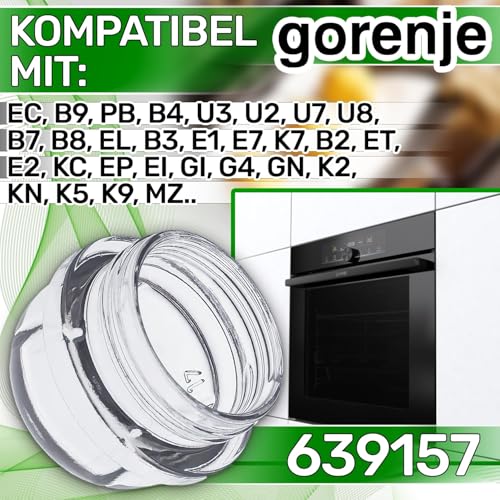 ONIX TECH Abdeckung Backofenlampe Ø 41 mm mit Original Code 639157 für Gorenje - MADE IN GERMANY