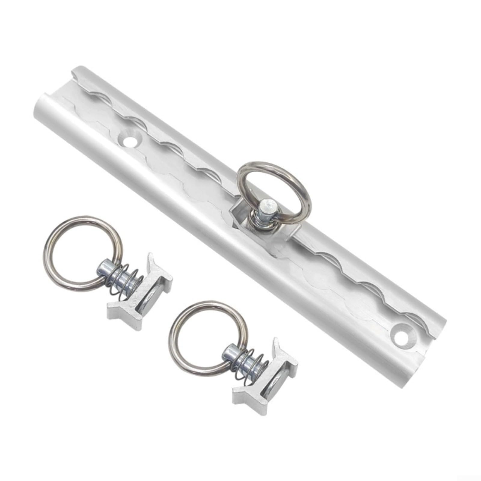 Glomc 500Mm Aluminium L-Shaped Track With Covers,And Fixators For Trailers Trucks,Heavy Duty Cargo Guide Rail With Stainless Steel Bolts